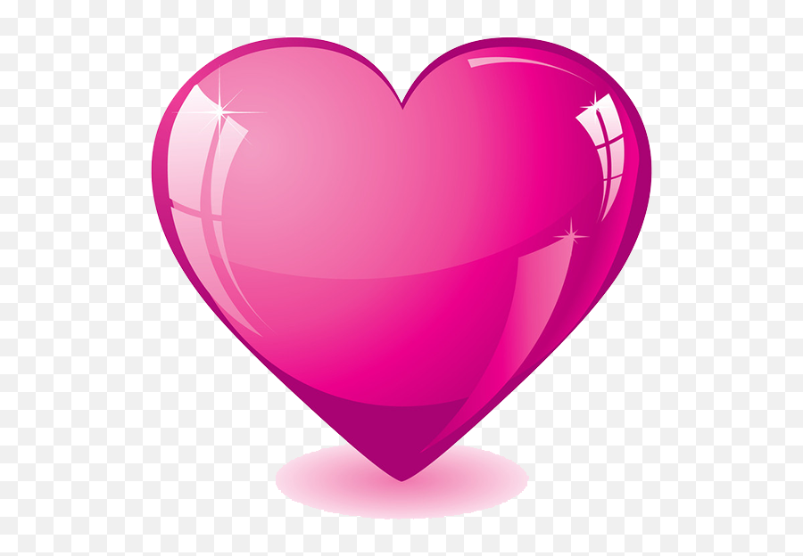 Hot Pink Heart Transparent Background - Hot Pink Heart Transparent Background Emoji,Hots Emojis