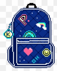 Heart Oh Pixel Blue K Emoji Freetoedit - Clip Art