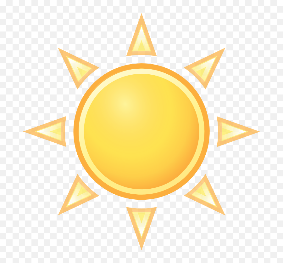 Sun Clipart Black Background - Sunny Clipart With No Background Emoji,Black Sun Emoji