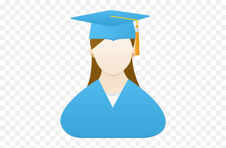 Graduate Female Icon Flatastic 7 Iconset Custom Icon Design - Female Student Icon Png Emoji,Graduate Emoji