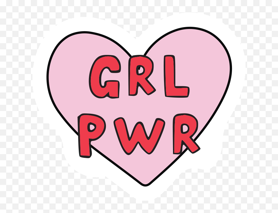 Transparent Girl Power Clipart - Heart Emoji,Girl Power Emoji