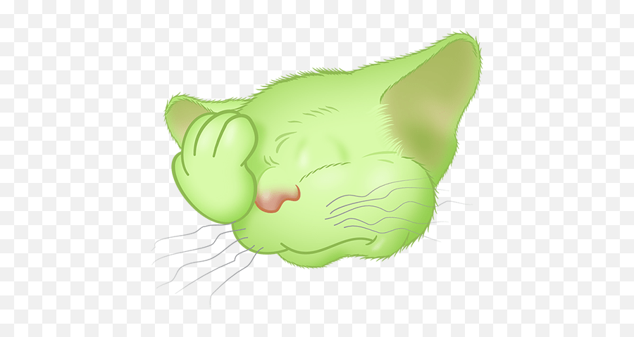 Green Cat Emoji - Kitten,Green Light Emoji