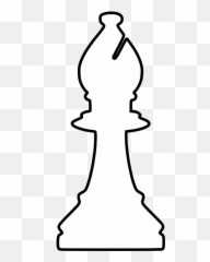 Download Free png White Silhouette Chess Piece REMIX - Alfil Ajedrez Png Emoji