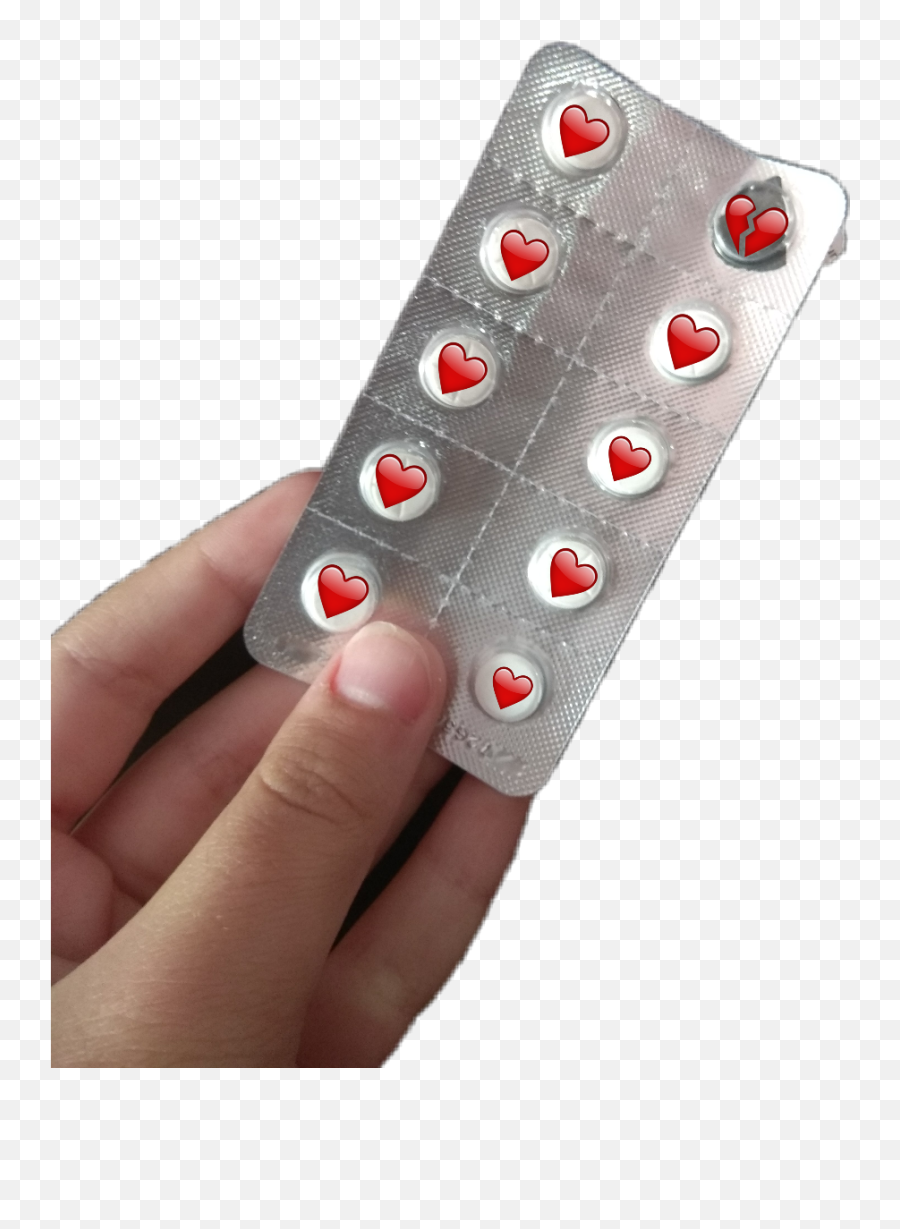 Broken Heart Sticker Challenge On Picsart - Pill Emoji,Club Pill Emoji