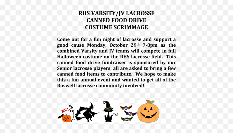 Rhs Varsityjv Halloween Scrimmage And Canned Food Drive - Witch On A Broom Emoji,Drive Emoticon