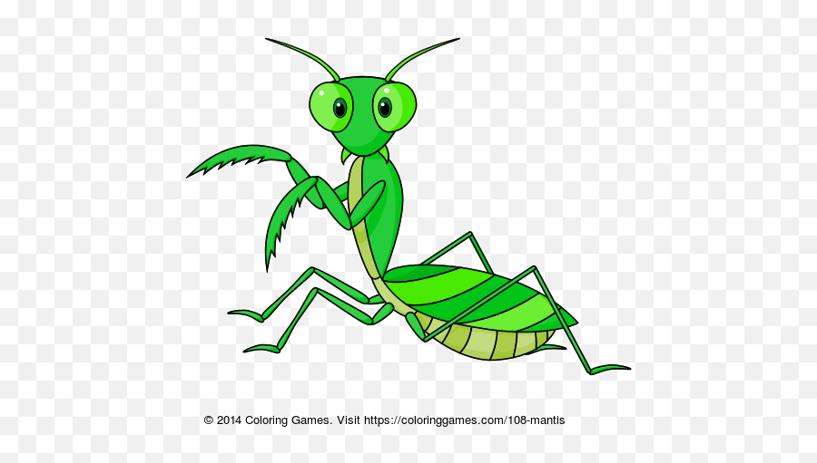 Mantis Coloring Page - Emojis Mantis Religiosa,Praying Mantis Emoji