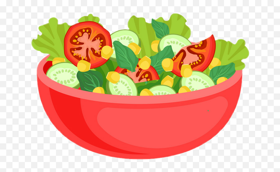 Food Bowl Salad Tomato Tomatosalad - Prato De Comida Saudavel Desenho Emoji,Emoji Salad