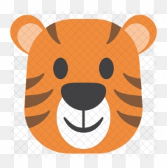 Tiger Emoji Icon - Cute Tiger Vector Png,Tiger Emoji