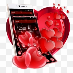 Maroon Heart Love Balloons Theme - Smartphone Emoji,Maroon Heart Emoji