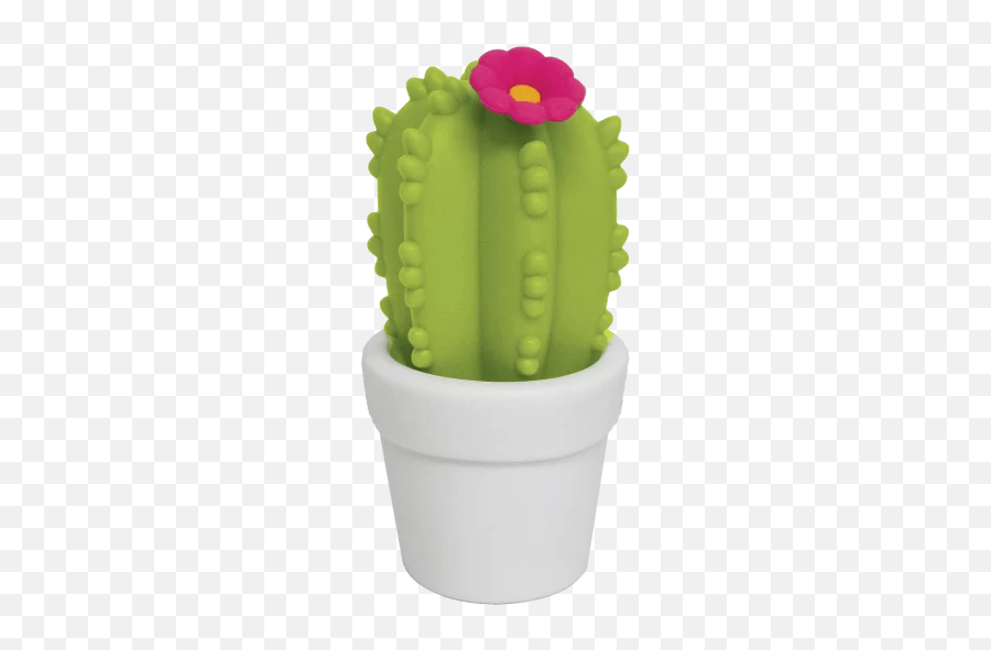 Flower Cactus Night Light - Hedgehog Cactus Emoji,Cactus Emoji