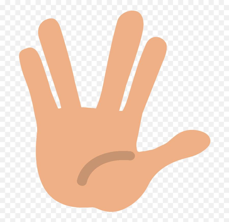 Vulcan Salute Emoji Clipart - Hand,The Spock Emoji