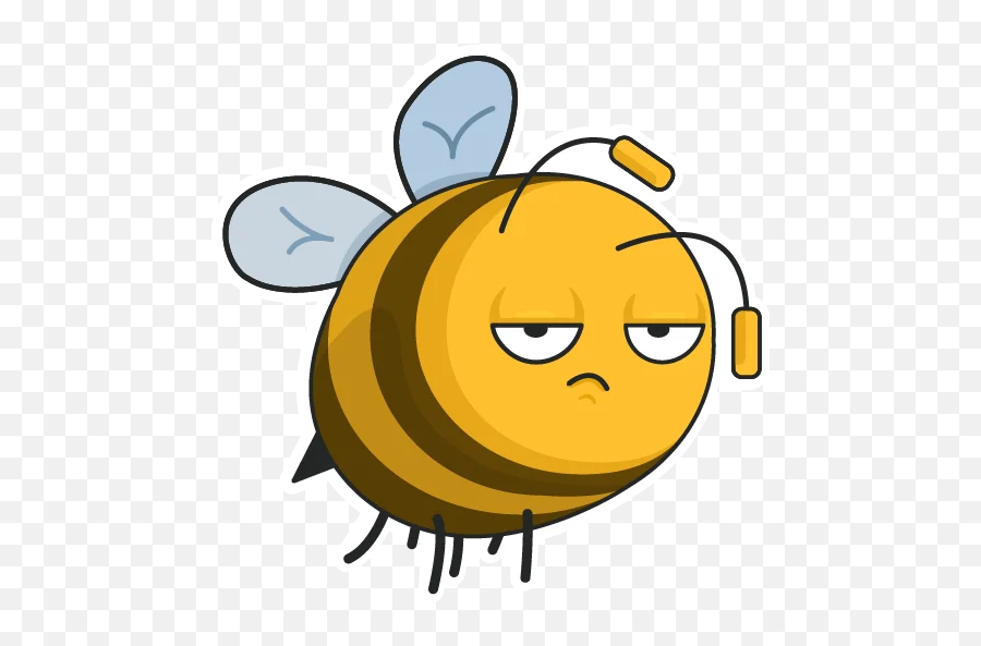 Telegram Sticker 1 From Collection Bee Bob - Happy Emoji,Bee Emoticon