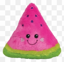 Watermelon Scented Furry Pillow - Soft Fuzzy Pillow Cute Emoji,Watermelon Emoji