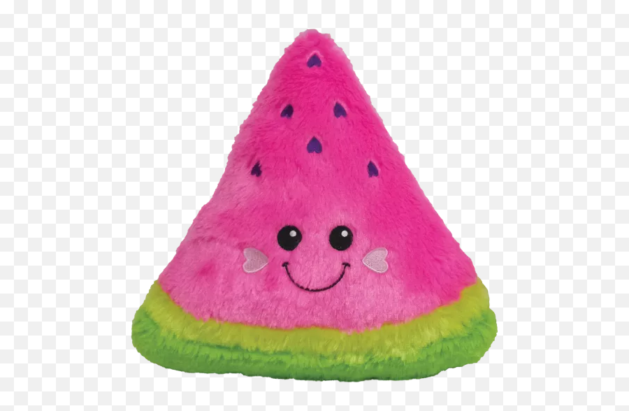Watermelon Scented Furry Pillow - Soft Fuzzy Pillow Cute Emoji,Watermelon Emoji