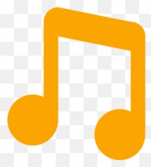 Orange Musical Note Icon - Color Emoji
