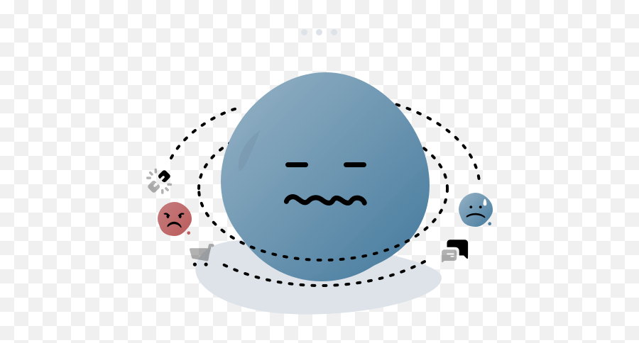 Sophia - Cartoon Emoji,Stressed Emoticon