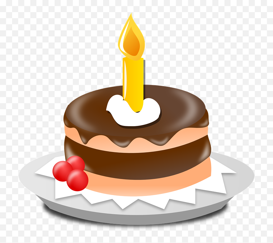 Free Cake Birthday Vectors - Birthday Cake Clip Art Emoji,Cake Emoticon