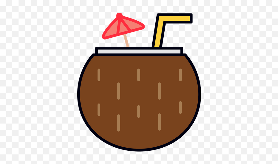 Coconut Cocktail Graphic - Clip Art Emoji,Artichoke Emoji