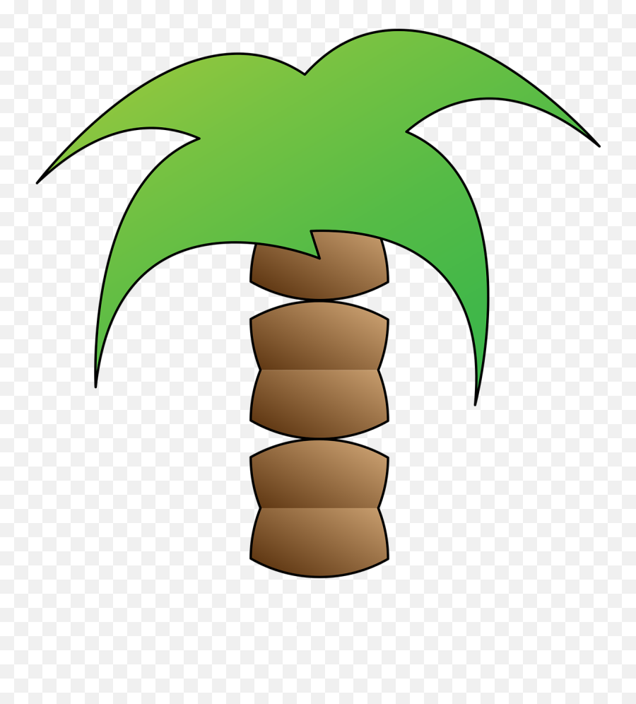 Palm Holiday Sea Beach Caribbean - Clip Art Emoji,Beach Umbrella Emoji