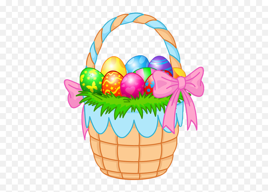 Easter Egg Basket Png Files - Easter Basket With Eggs Emoji,Easter Basket Emoji