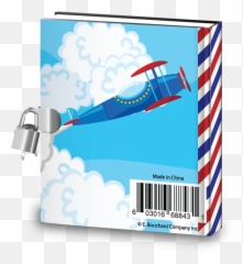 Airplane Kids Diary With - Graphic Design Emoji