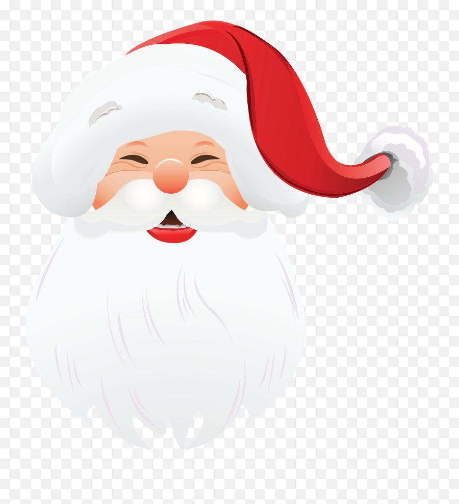 Santa Claus Face Transparent Png Emoji,Santa Claus Emoticons