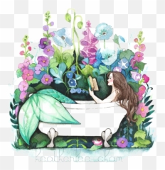 Bath Drawing Watercolor Transparent - Watercolour Bath Emoji,Bubble Bath Emoji