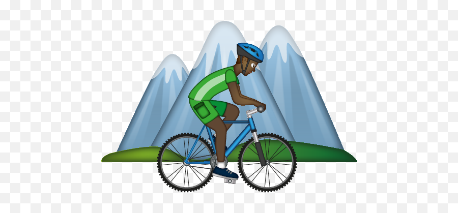 Man Mountain Biking - Hybrid Bicycle Emoji,Emoji Mountain