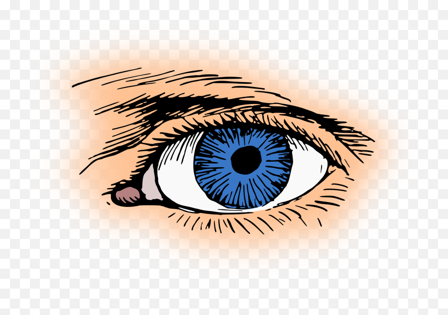 Blue Eye Vector Clipart Image - Eye Pupil Clipart Emoji,Emoji With Star Eyes