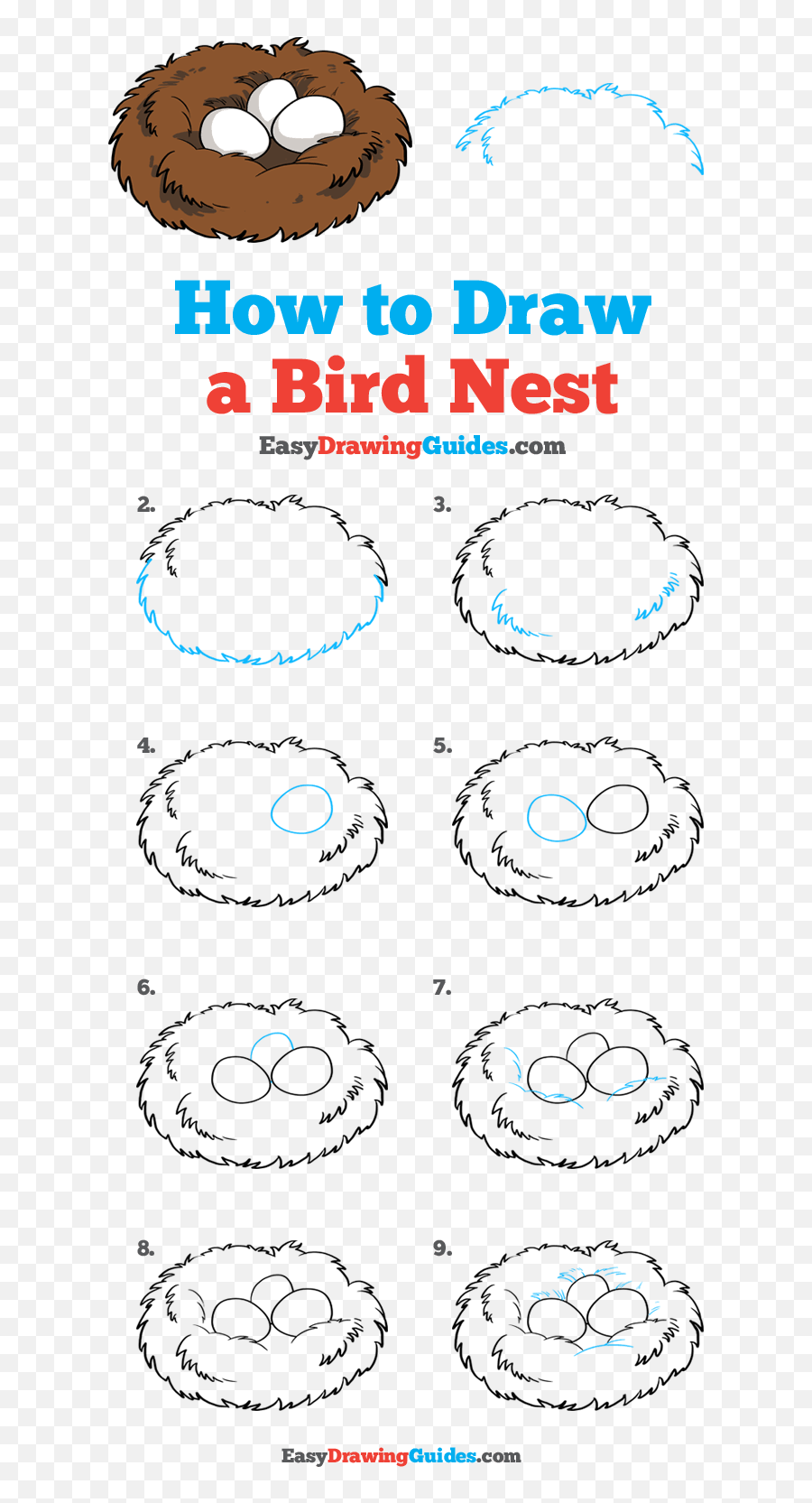 How To Draw A Bird Nest - Joker Drawing Easy Step By Step Emoji,Bird Nest Emoji