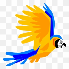 Tropical Birds Clipart Flying - Parrot Art Emoji