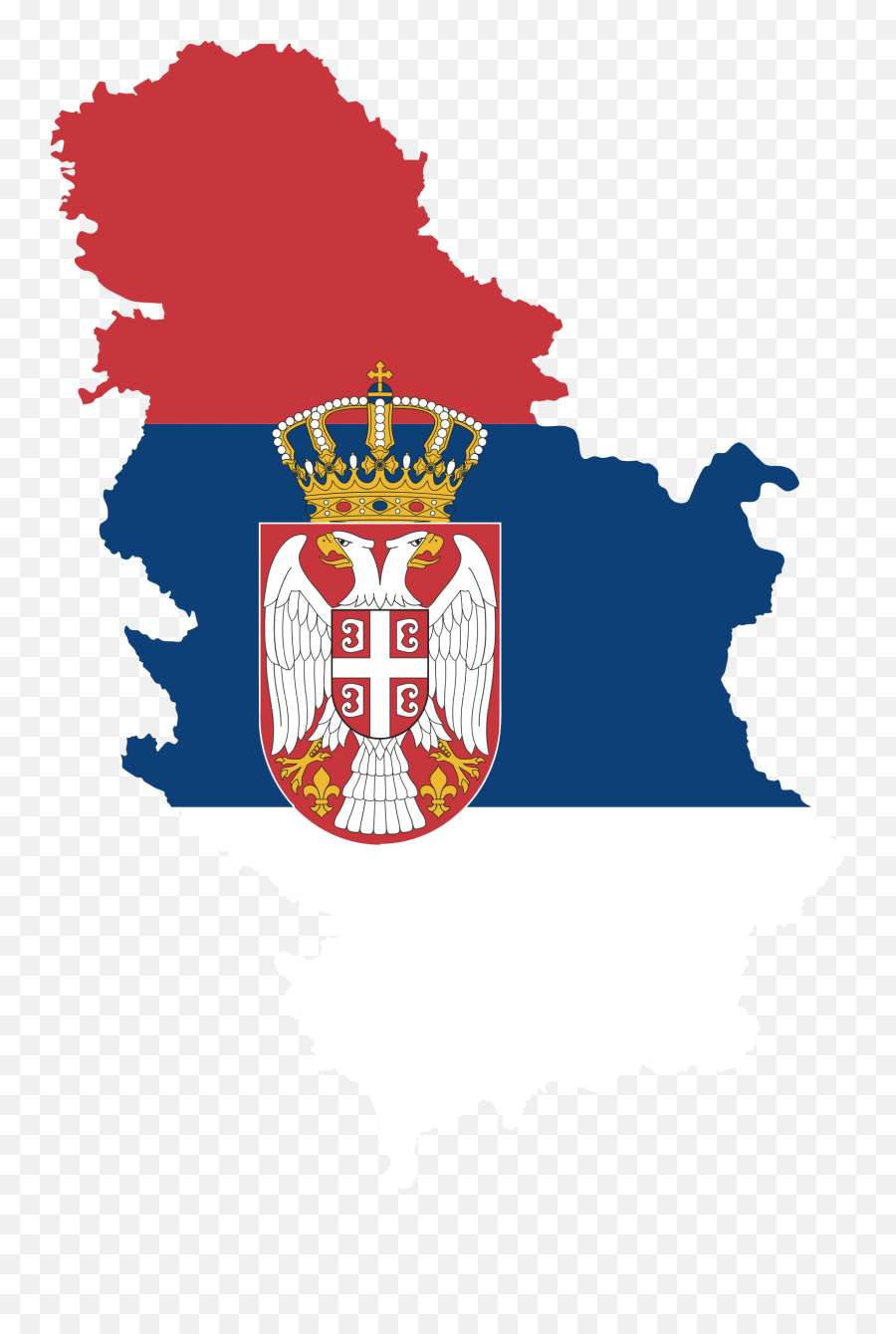 Clipart Serbia Map Flag Fixed - Serbia Country Flag Emoji,Costa Rica Flag Emoji