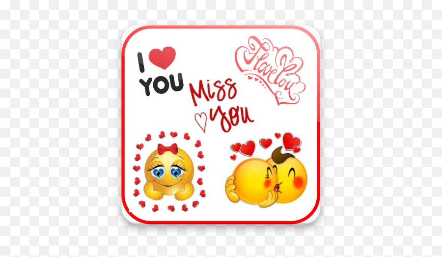 Love Stickers - Besos De Emoji,Hangout Emoticons