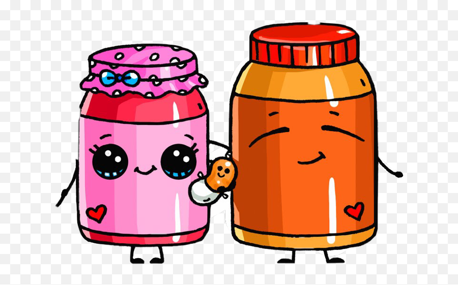 Kawaii Peanut Butter And Jelly Clipart - Peanut Butter And Jelly Drawing Emoji,Peanut Butter Emoji