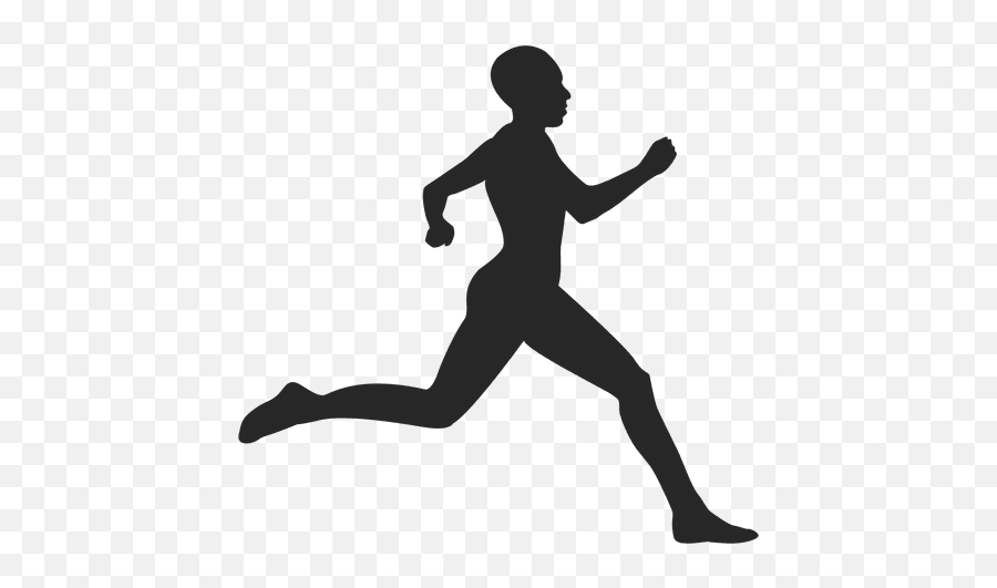 Runner Silhouette Transparent - Silueta De Atleta Corriendo Emoji,Jogging Emoji
