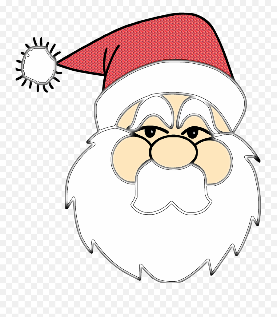 Santa Claus Christmas Merry Christmas December Red - Santa Claus Emoji,Pulling Hair Out Emoji