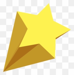 Yellow Star Clipart - 3d Yellow Shooting Star Emoji,Shooting Star Emoji