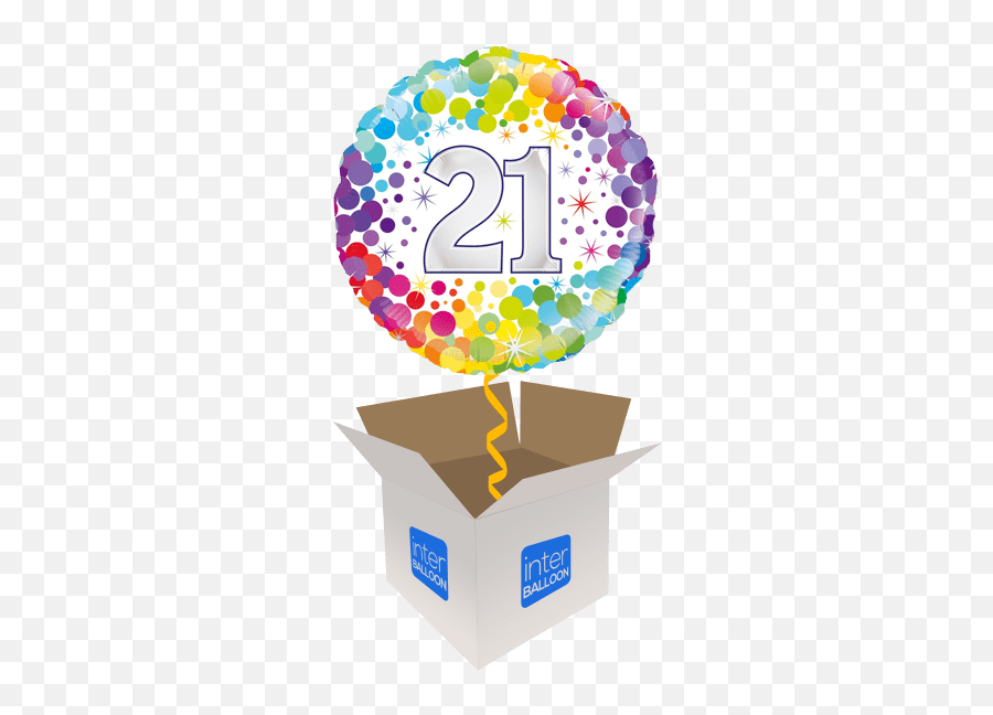 21st Birthday Helium Balloons Delivered - Happy Birthday 7th Balloons Emoji,21st Birthday Emoji