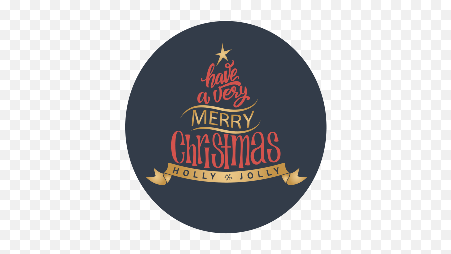 Merry Christmas Holly Jolly Tree - Christmas Background Circle Png Emoji,Merry Christmas Emoji