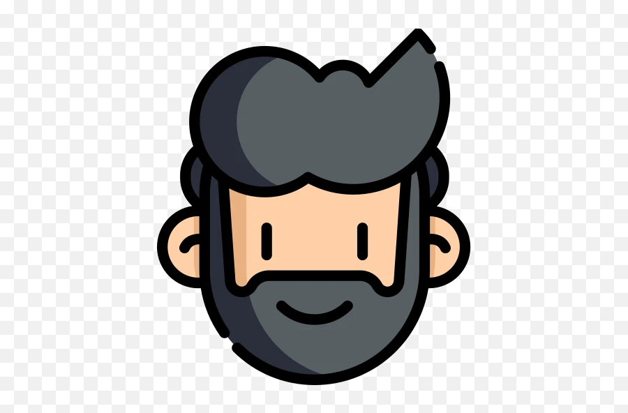 The Beard Helper - For Adult Emoji,Beard Emoticon
