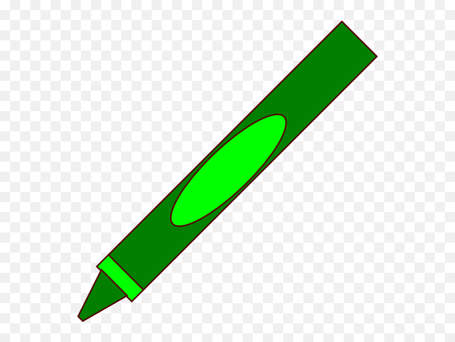 Crayon Clip Art Danasojak Top 2 - Green Crayon Clipart Emoji,Crayon Emoji