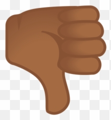 Medium - Cartoon Emoji,Brown Thumbs Up Emoji