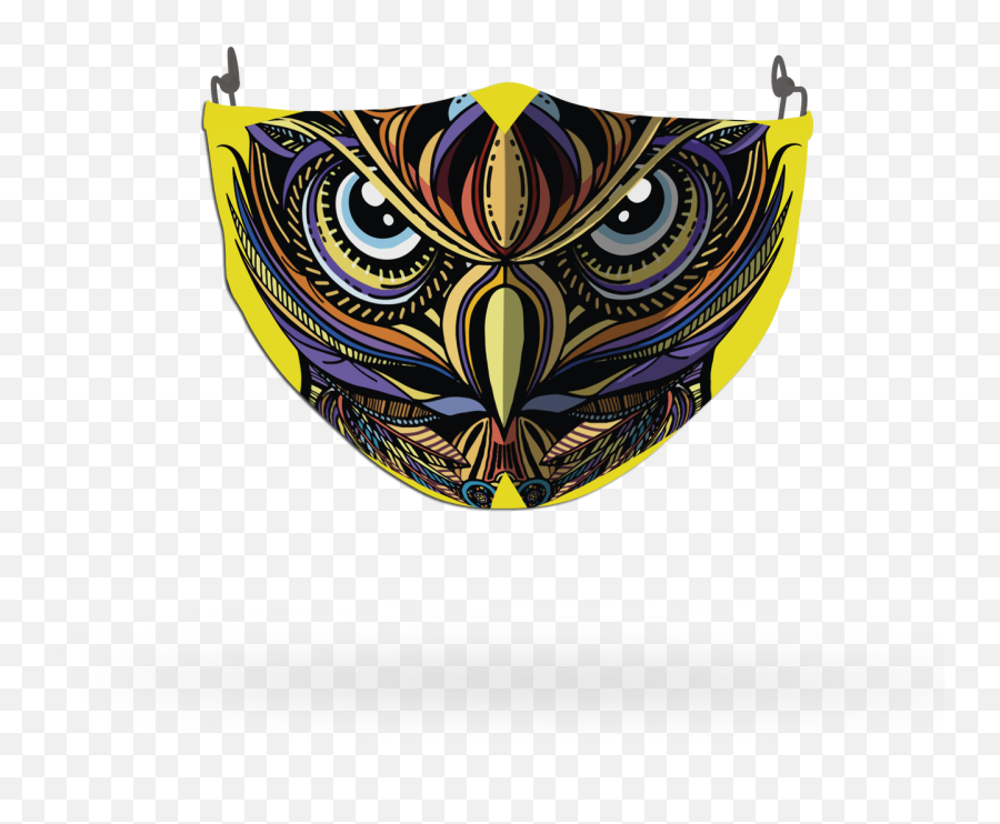 Owl Animal Face Covering Print 10 - Decorative Emoji,Emoji Owl