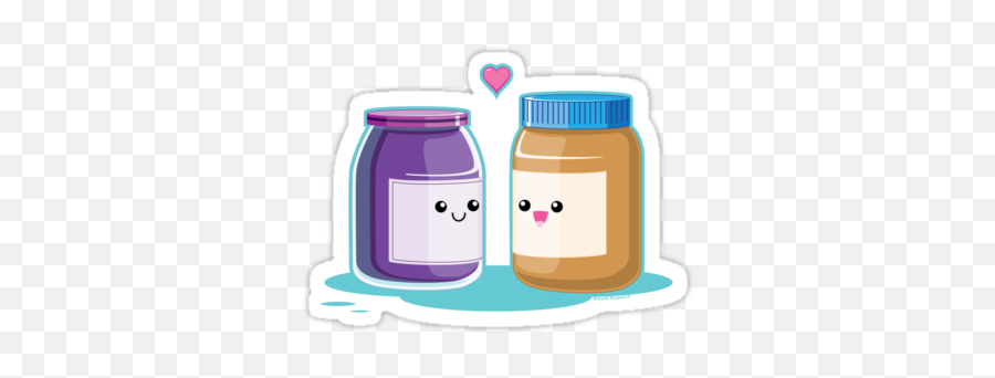 Kawaii Peanut Butter And Jelly - Peanut Butter And Jelly Cute Clipart Emoji,Peanut Butter Emoji