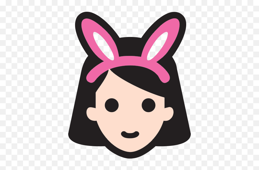 Woman With Bunny Ears Emoji For - Emoji Girl With Rabbit Ears,Bunny Ears Emoji
