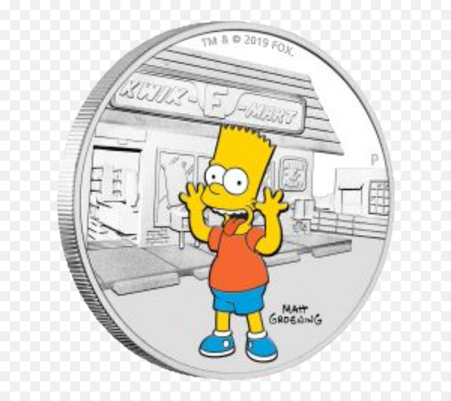 Coin Coins Collection Collections - Bart Simpson Coin Emoji,Coins Emoji
