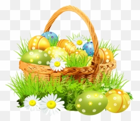 Eggsand Daisies Png Clipart Picture - Easter Basket Png Emoji,Easter Basket Emoji