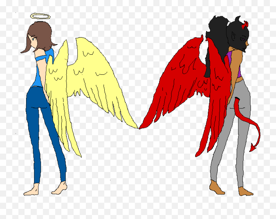 Devil Transparent Png Image - Angel And Demon Emoji,Angel Devil Emoji