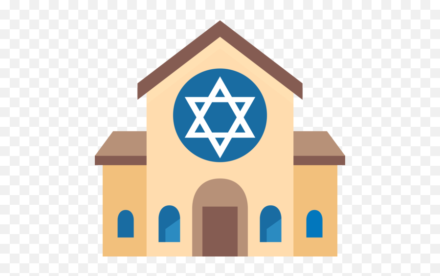 Synagogue Emoji - Star Of David Hanukkah,Synagogue Emoji
