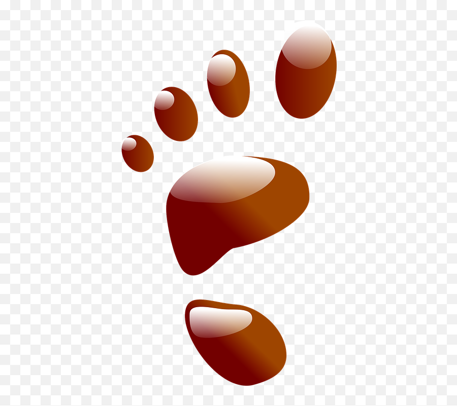 Free Footprints Feet Vectors - Clip Art Emoji,Emoji Bear Pig Tiger Book